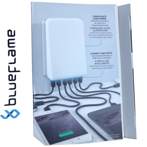 NWT - BlueFlame USB 6-Device Wall Charger (Factory Sealed) - Picture 5 of 8
